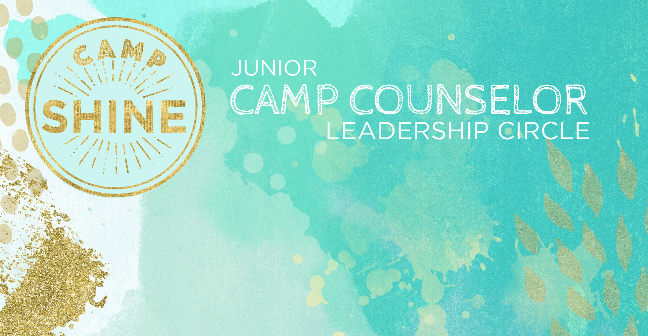 Junior Camp Counselor Leadership on turquoise surface